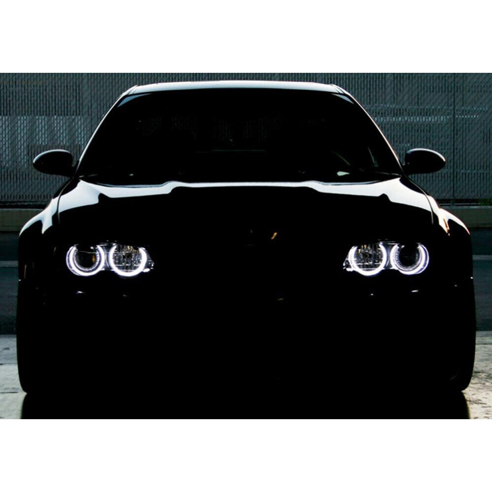 4pcs LED White Angel Eyes Lamp Halo Ring Car Headlight For BMW E36 E38 E39 E46