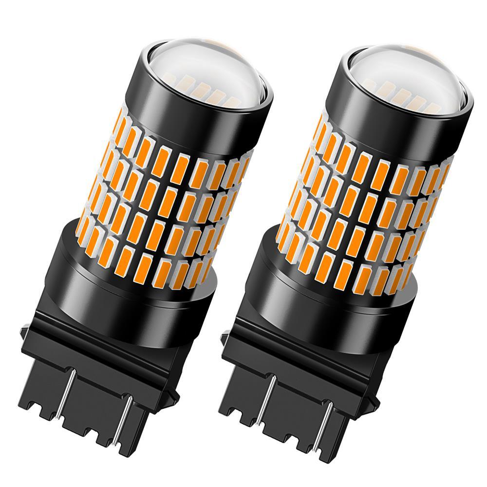AUXITO 3157 4157 48W LED Front Turn Signal Blinker Corner Light Bulb Amber 3000K