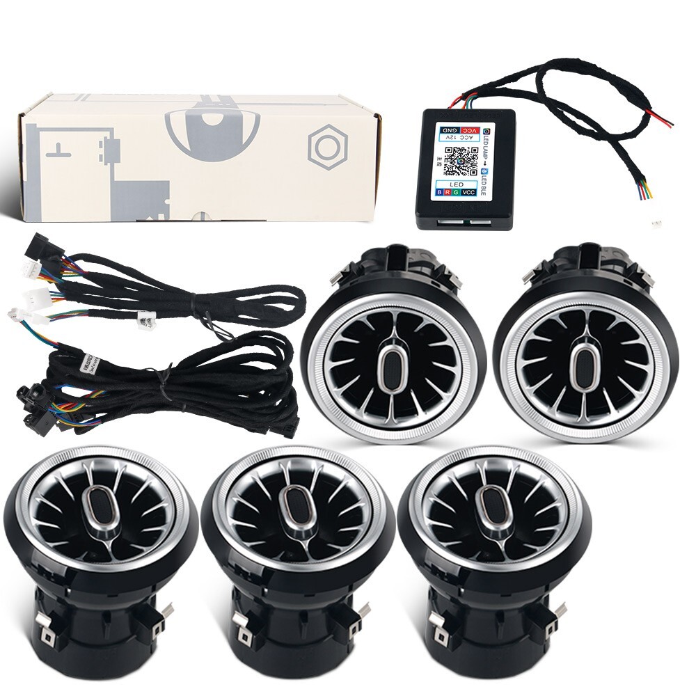 LED Air Vent Ambient Light For Mercedes Benz W117 CLA180 CLA200 CLA250 CLA45 5pc