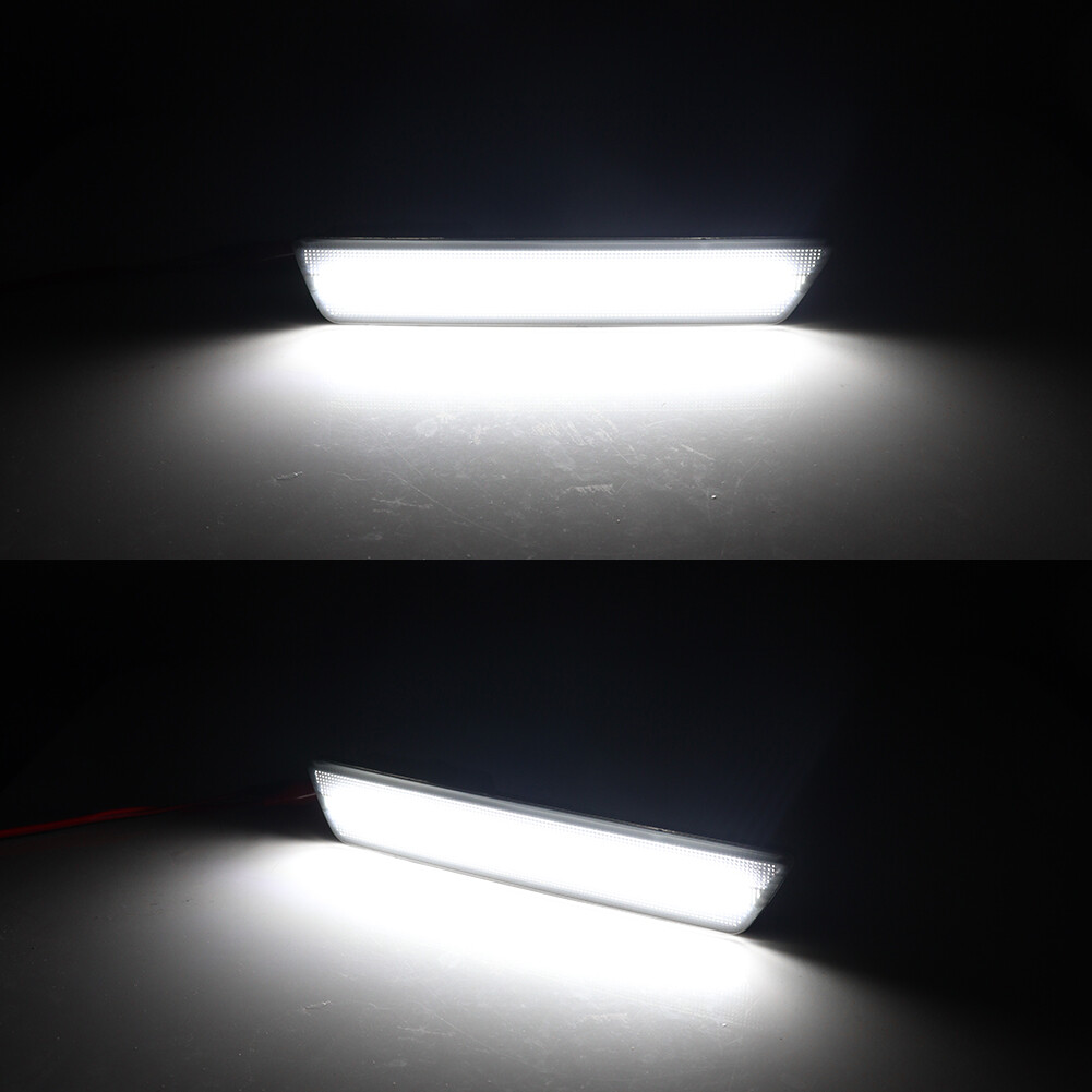 White Rear Side Marker Lamps LED Lights For 08-14 Dodge Challenger/11-14 Charger