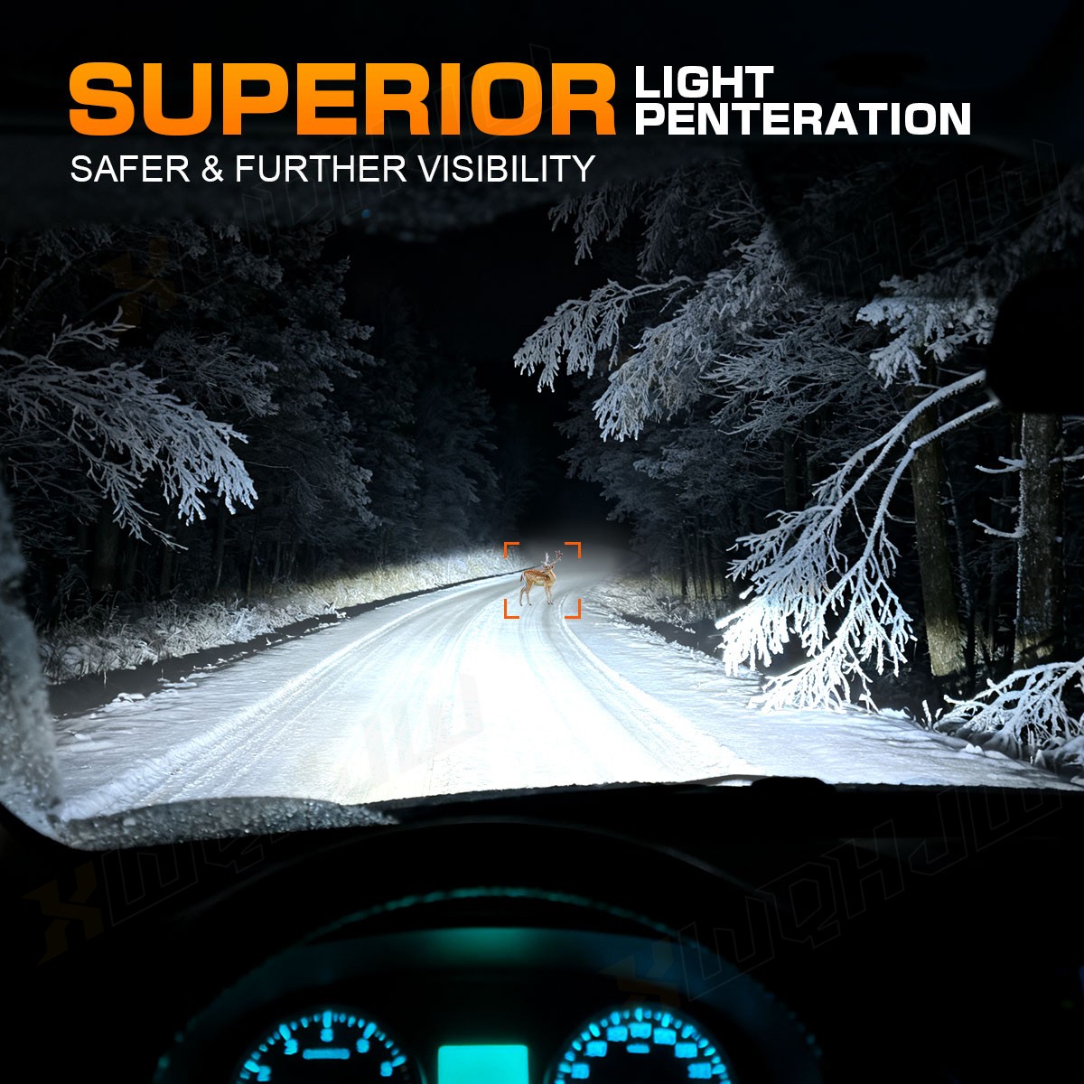 2 Super Brite LED light bulb for Polaris ATV 2009 For SPORTSMAN 500 headlight