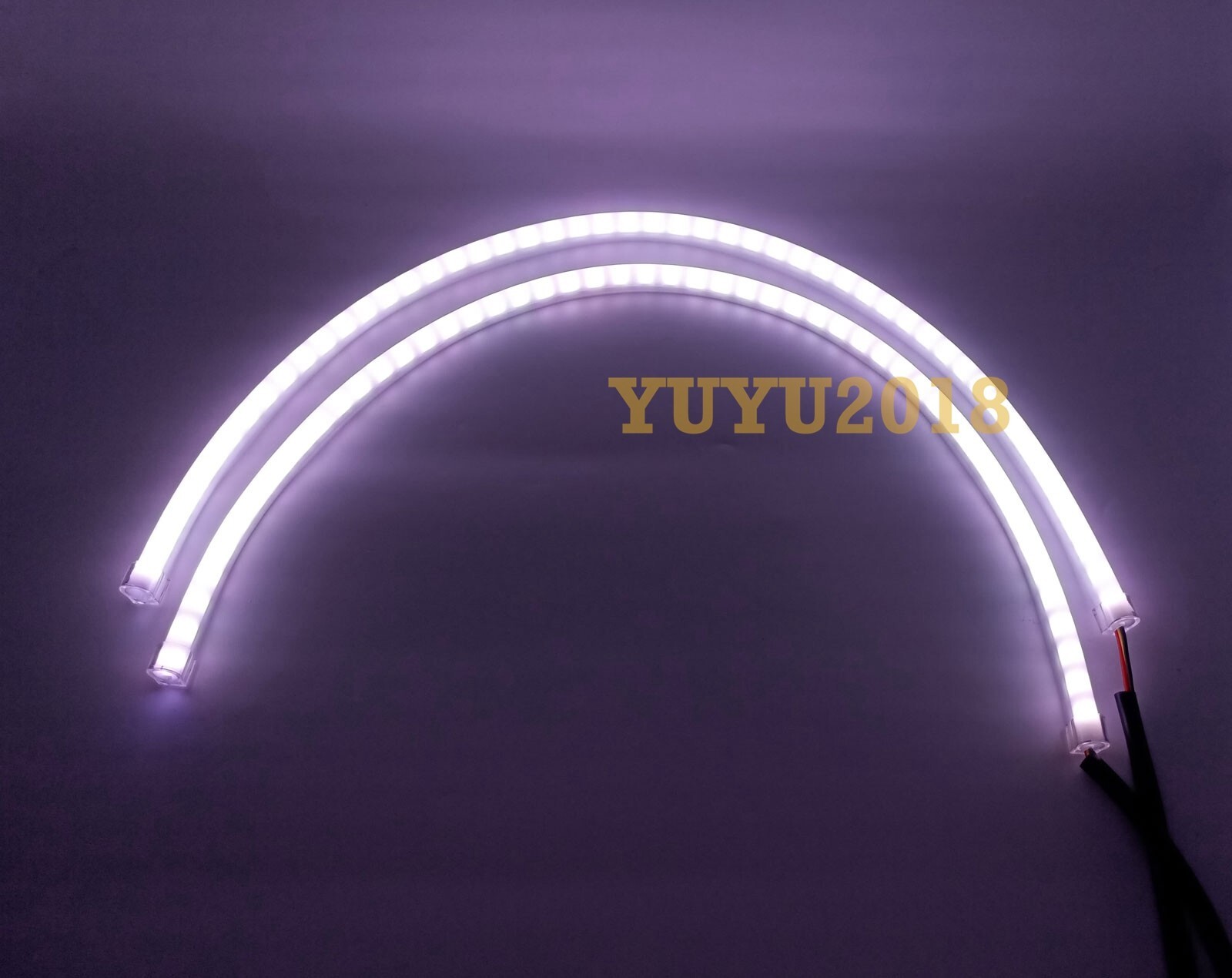 2*60cm LED strip Flow series Chasing RGB for headlight DRL Dream color signal