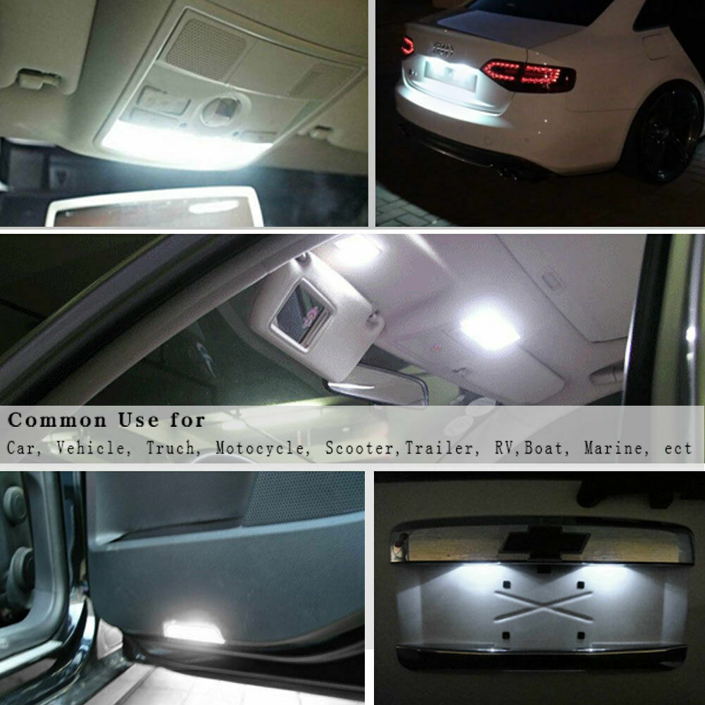 ??10PC LED Landscape Light 13Led/smd Per Bulb 194 T10 T5 Wedge Base DC 12V 13SMD