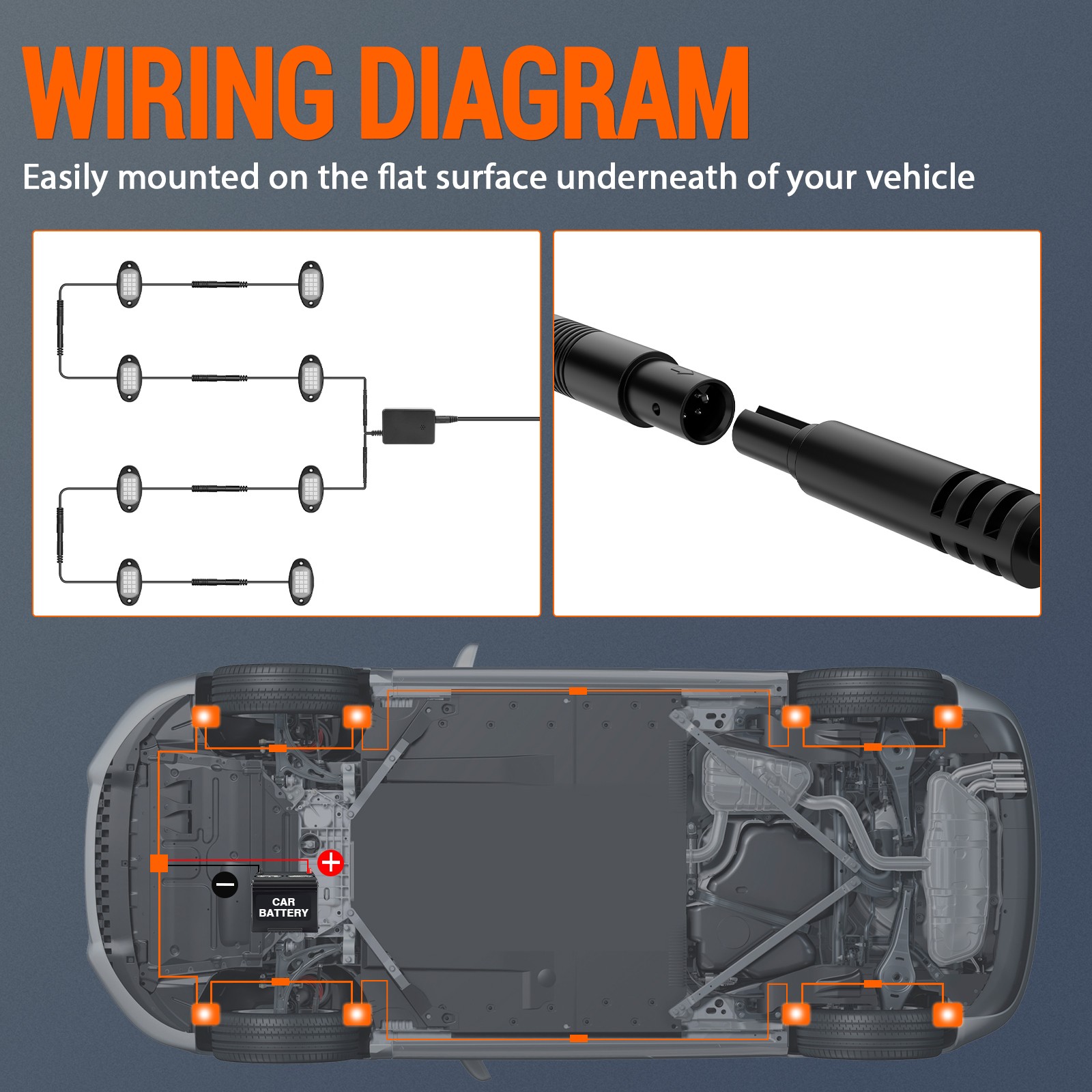 Universal 7 Way RV Trailer Tow Connector to 4 & 5 Pin Flat Adapter Coverter Plug