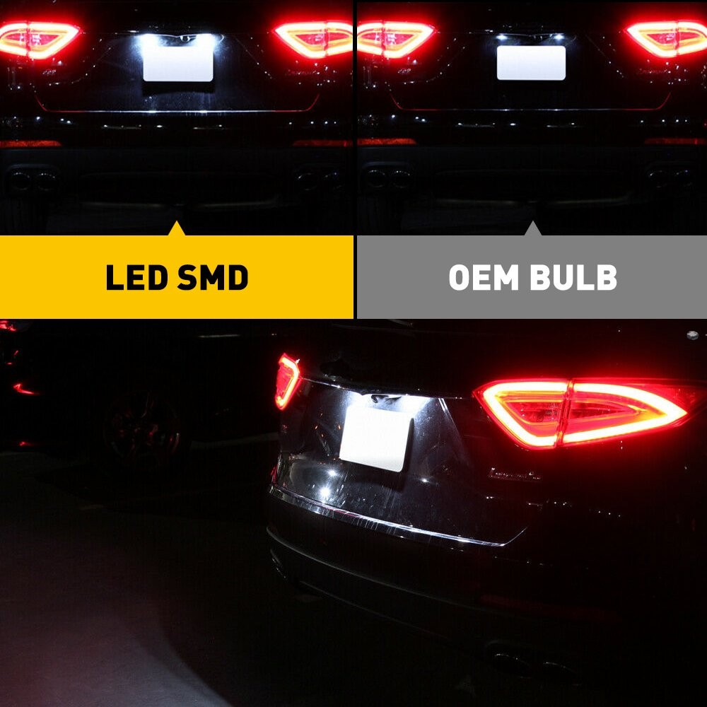 2 LED License Plate Light For Fiat Dodge Jeep Maserati 6000K 1480LM Super Bright