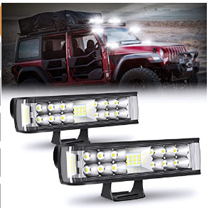 2X 6inch LED Work Light Bar Spot Pods Fog Lamp Offroad Driving Truck 4WD SUV ATV
