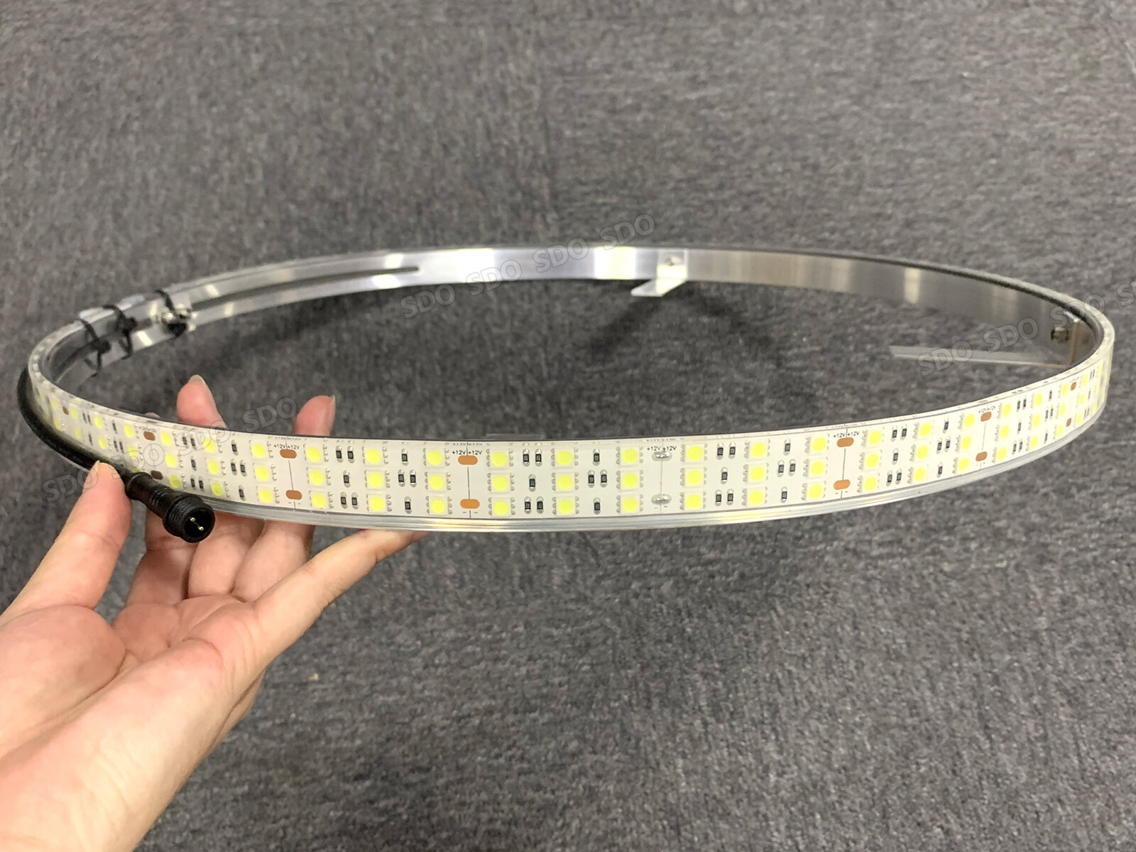 15.5“ ~ 17.5“ White Single/Dual/Triple/Quad Row LED Wheel Rim Lights For Truck