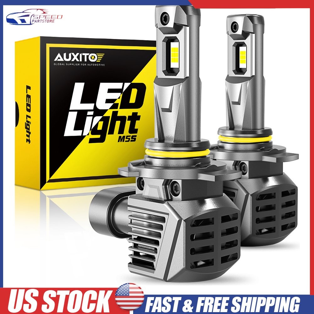 AUXITO 9012 HIR2 LED Headlight Bulb 6500K Xenon White High LOW Beam Bright White