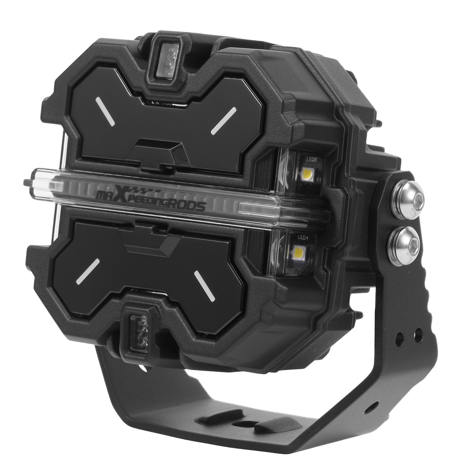LED Driving Light Pods 3.5″ Aluminum Housing Spot Beam Side Shooter DRL Amber