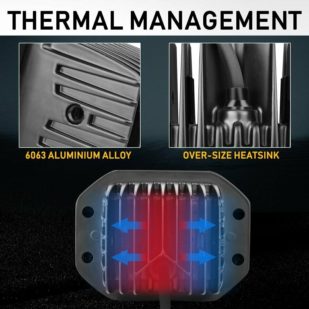 4x 5″ 300W Flush Mount LED Lights Pods Backup Reverse Rear Bumper Off Road 4WD