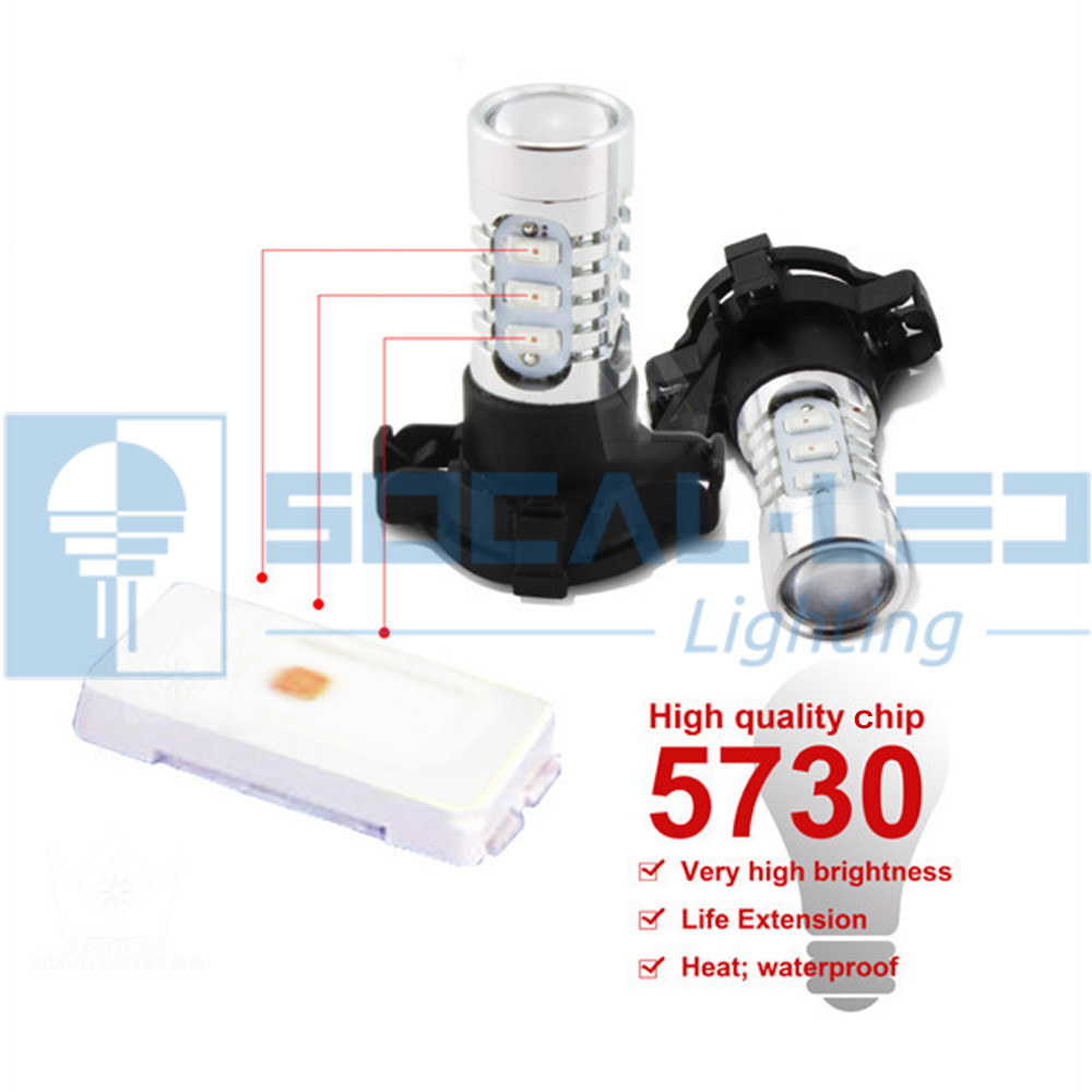 2x Dark Blue H16 5202 LED Fog Light Bulbs 15W SMD 5730 High Bright Daytime DRL