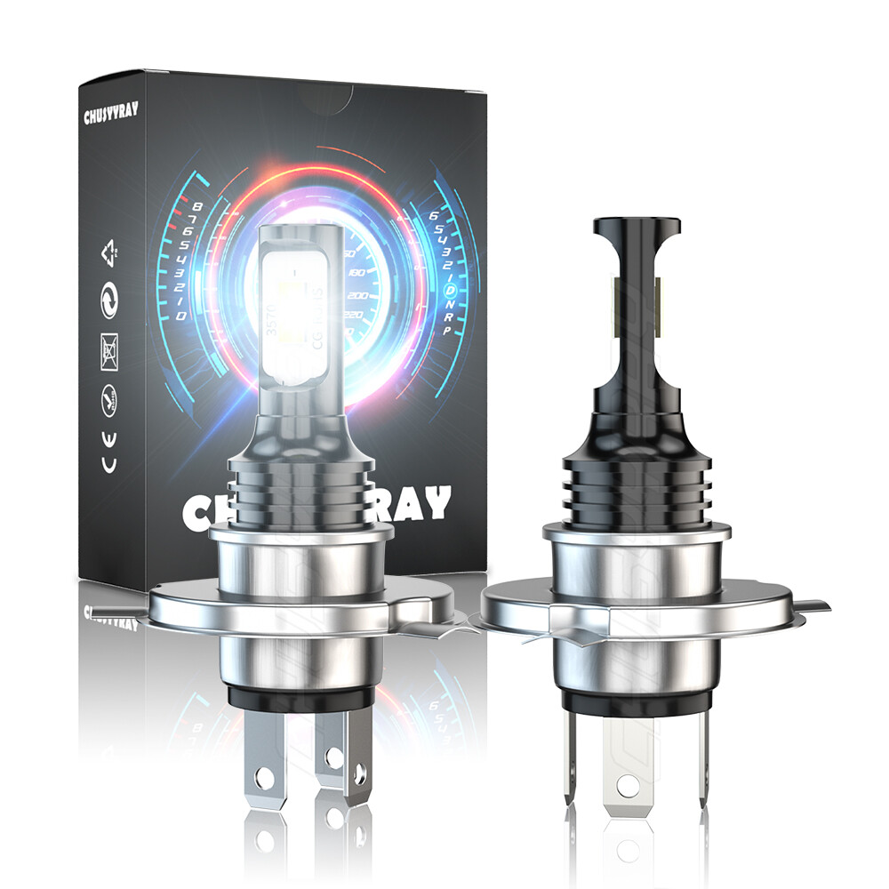 2X CSP H4 HB2 9003 LED Headlight Kit Light Bulbs High Low Beam 6000K White NEW