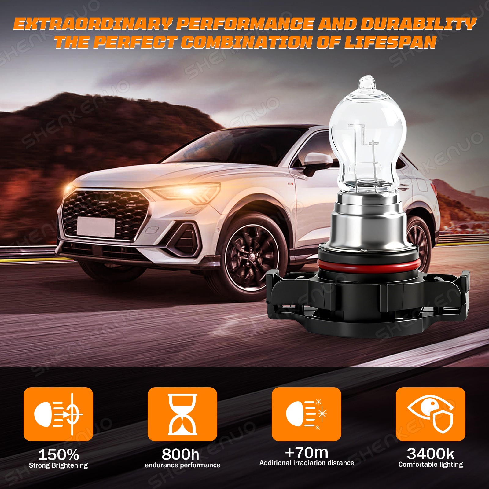 For 2011-2013 Jeep Grand Cherokee Sport Utility H16/5202 Fog Light Halogen Bulb