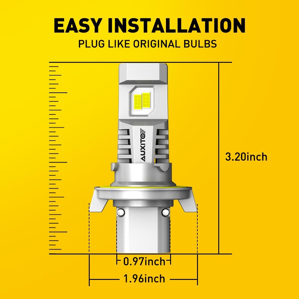 2x 9008 H13 LED Headlight Bulb 60000LM High Low Dual Beam Super Bright White