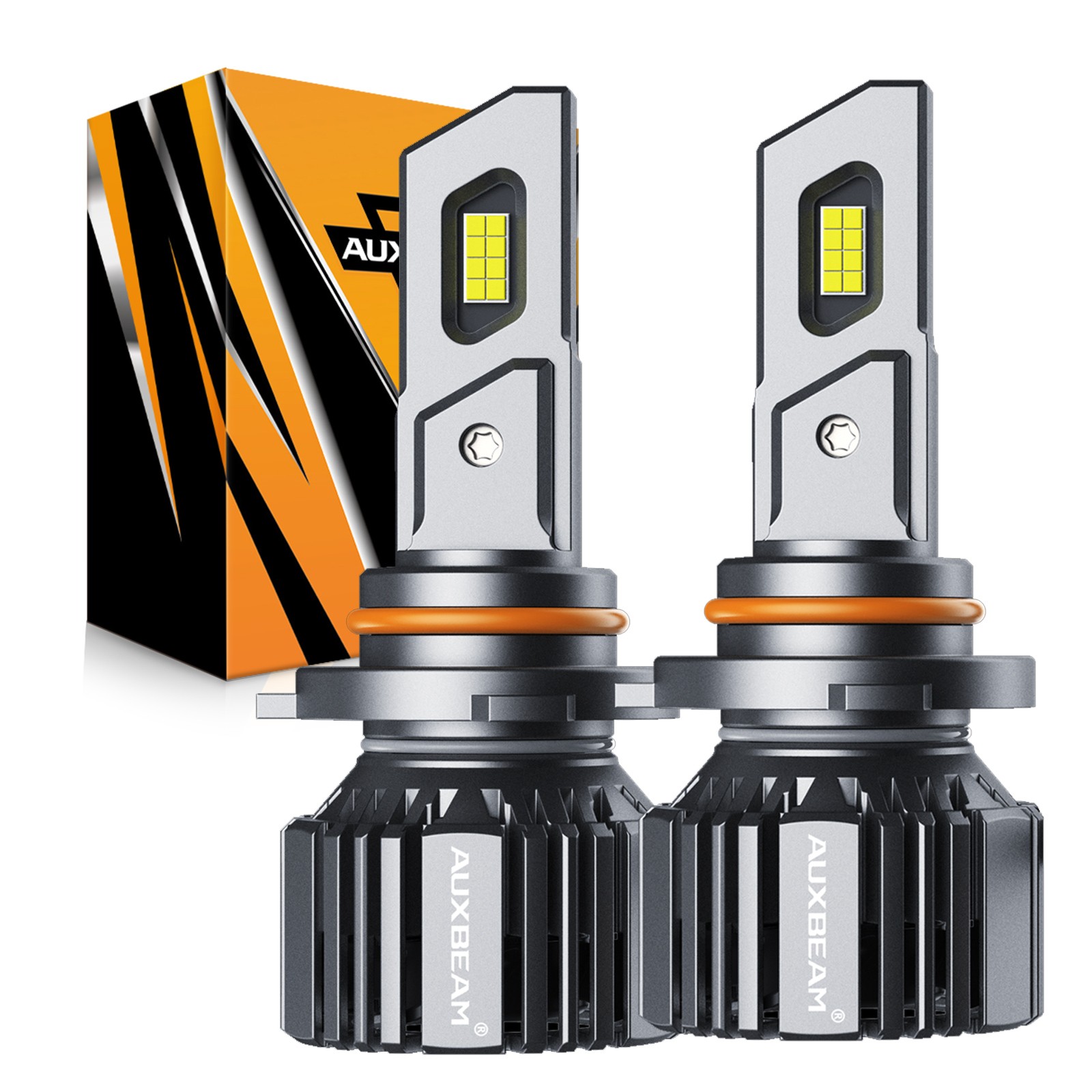 AUXBEAM LED 9005 9006 H11 Headlight Fog Light Kit High Low Beam Bulbs Canbus 90W