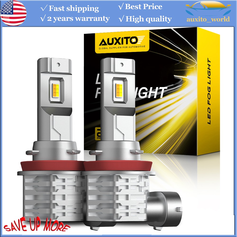H11 H8 White/golden Yellow LED Fog Light Bulb Dual Color Switchback 6000K 3000k
