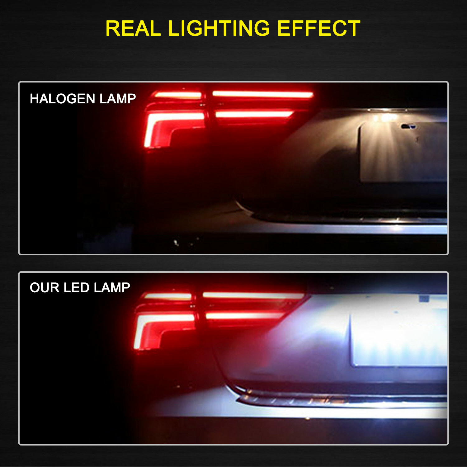 2X LED License Plate Light for VW GOLF EOS LUPO POLO SCIROCCO Super White Canbus