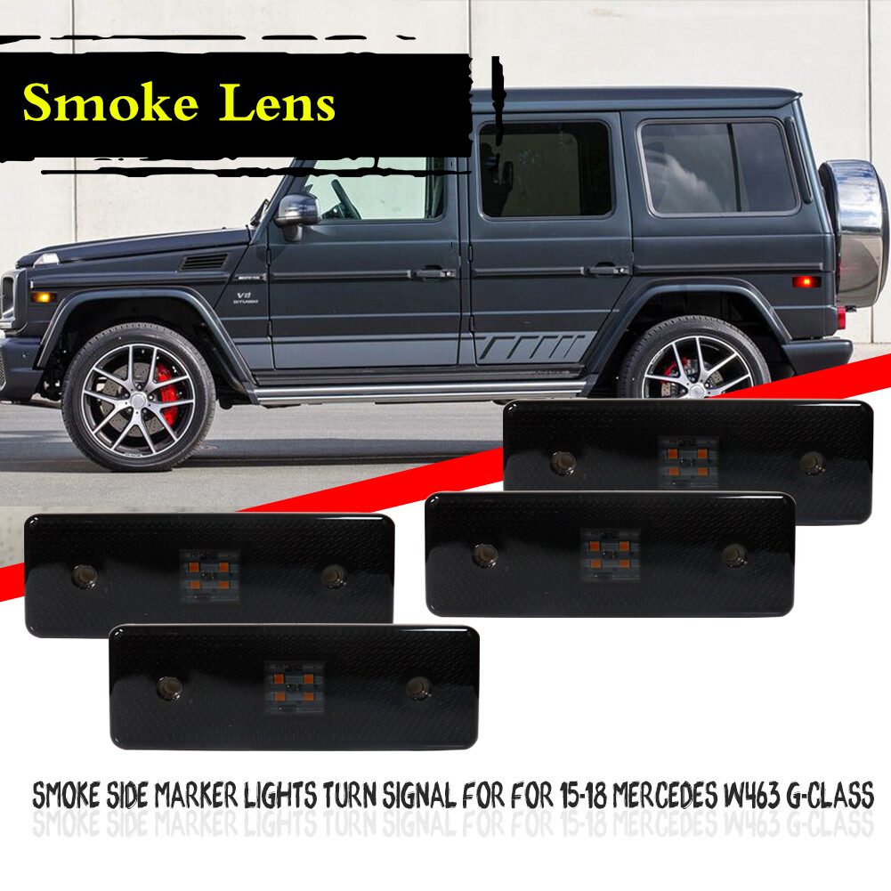 For 15-18 Mercedes-Benz G500 G550 G65 G63 AMG Front Rear Side Marker Lights Lamp