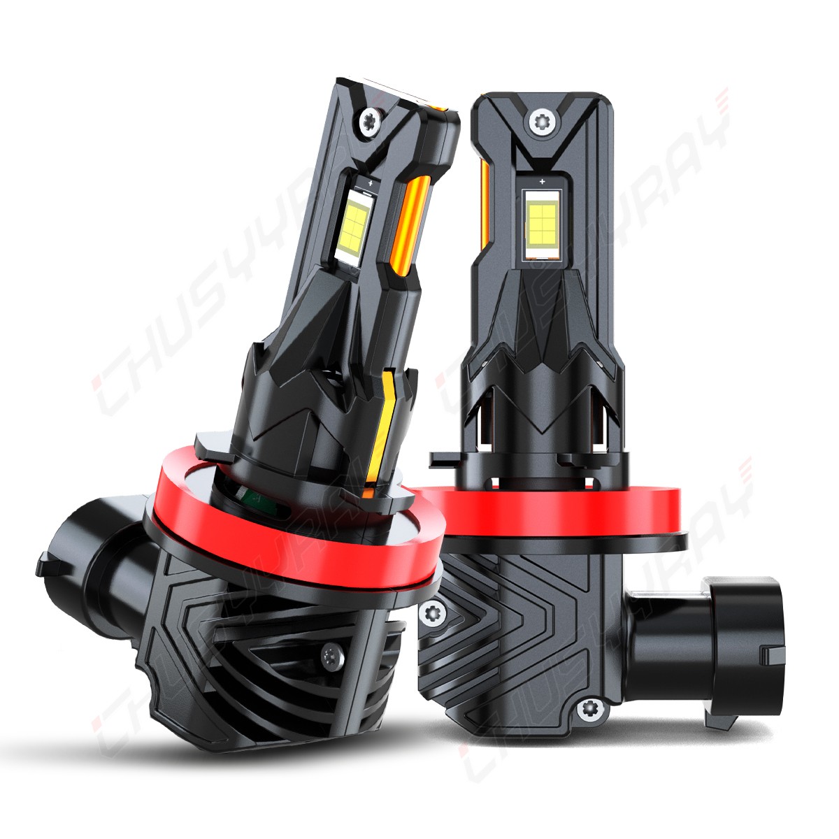 LED Headlight Bulbs H11 Low Beam Light 6000K Pure White Fanless Super Bright 2x