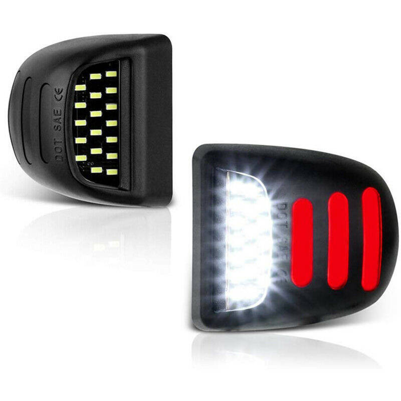 LED License Plate Light Red DRL For Chevy Silverado For GMC Sierra 1500 2500 AB