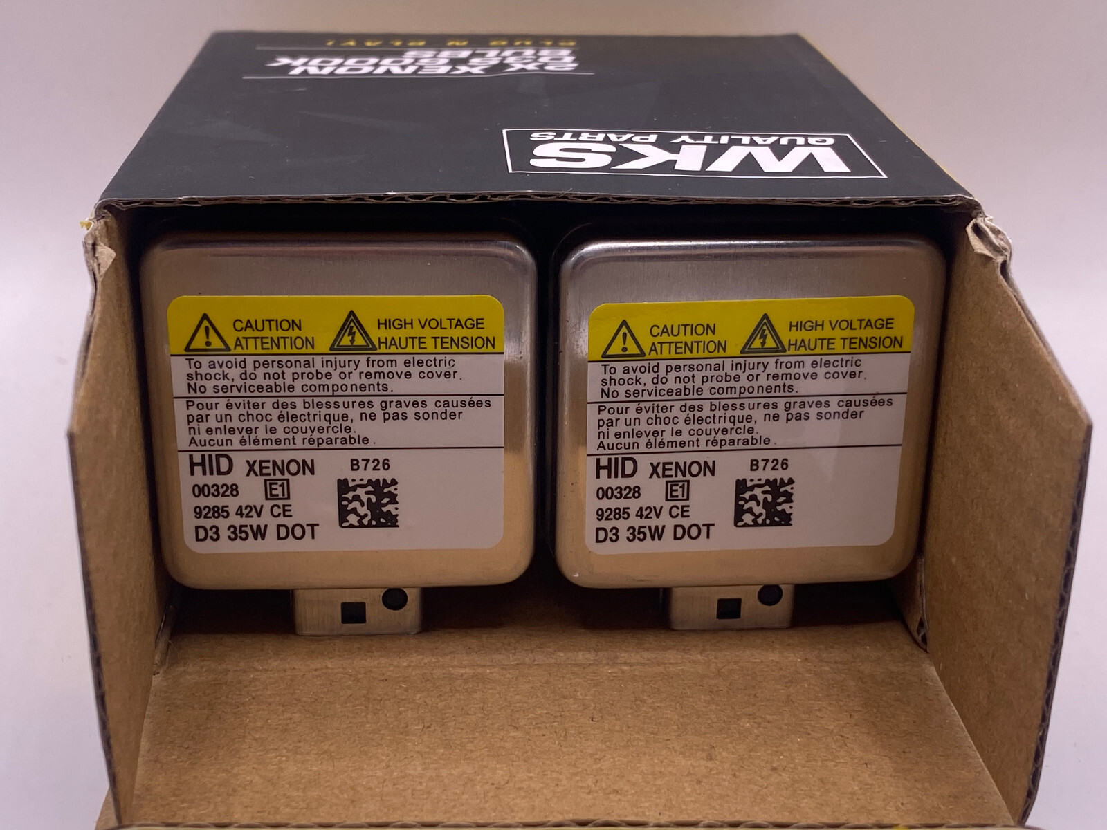 BULK Lot 100x Brand New WKS Xenon D3S HID Headlight Original Bulbs Lamps 6000k