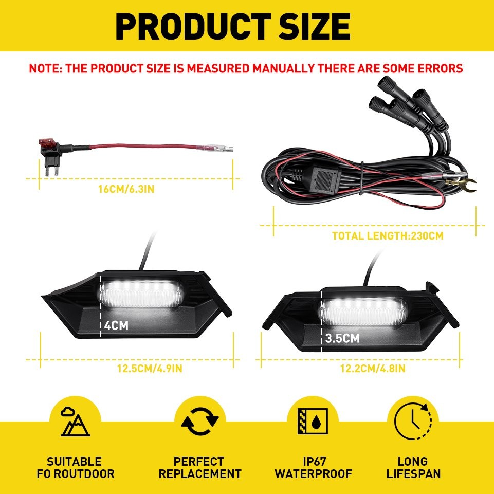 Amber/White LED Grill Light For 2024 2025 Toyota Tacoma TR D Sport / Off-Road US