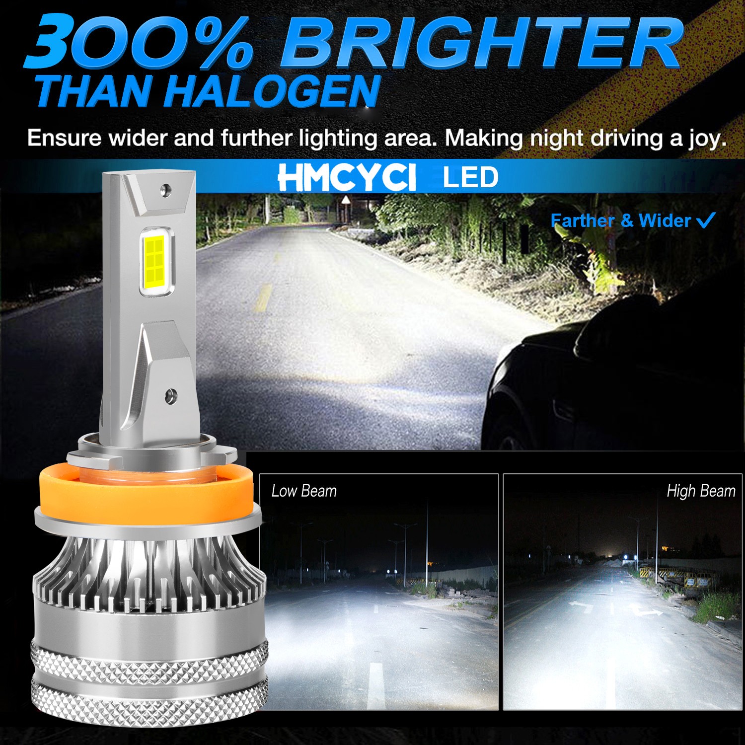 2x 120W H11 LED Headlight Bulbs Low Beam Conversion Kit 6000K Pure White 6000K