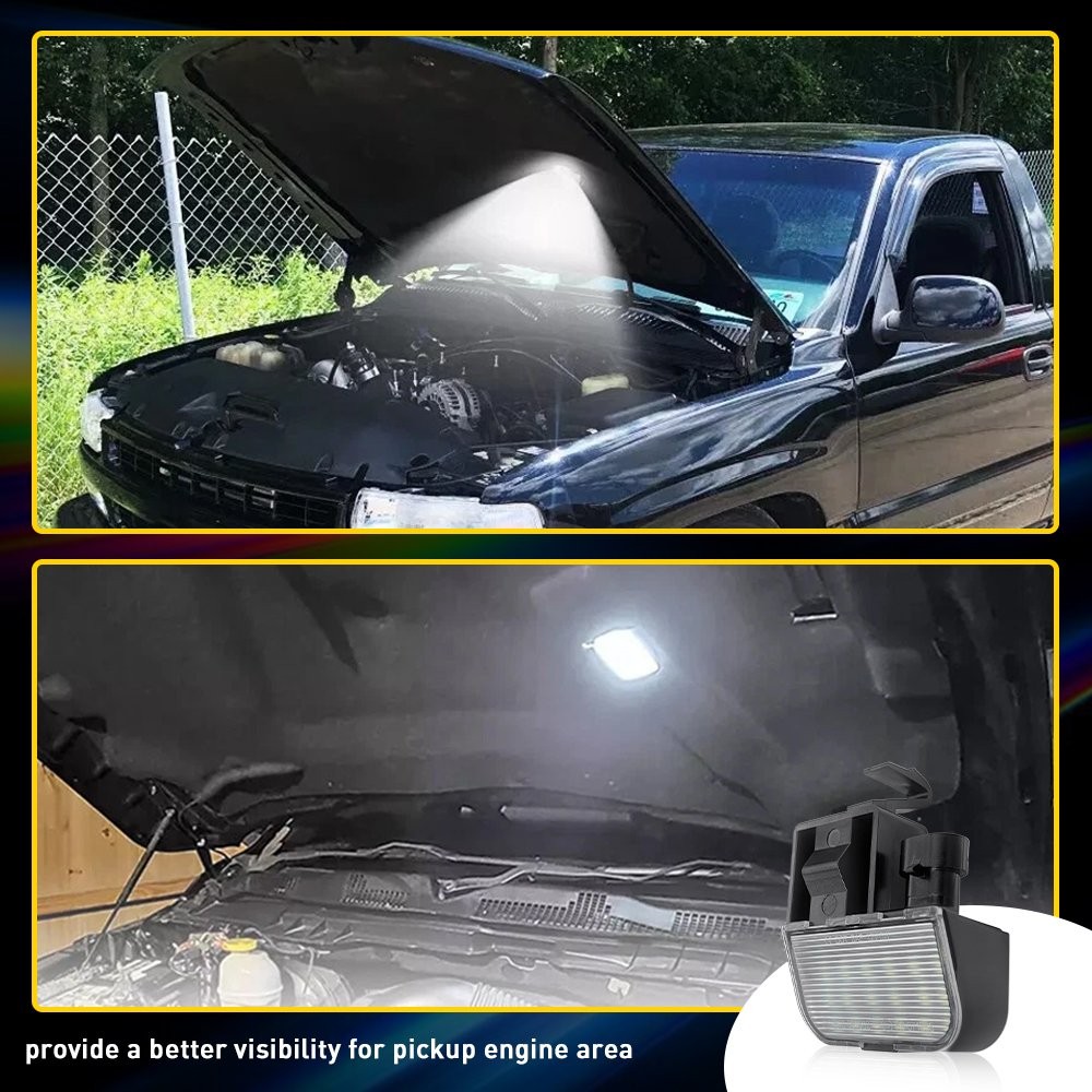 LED Under Hood Courtesy Light For Silverado Suburban Tahoe Sierra Yukon 1-5X