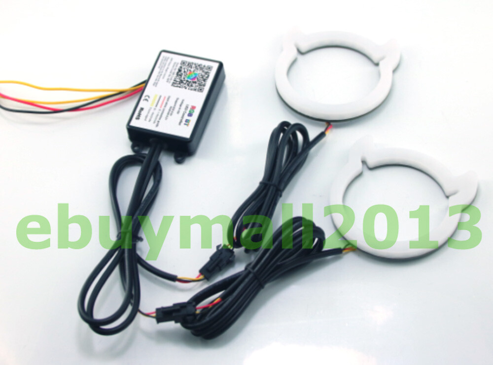 Bluetooth Control Dynamic Flow RGB Ox Horn Halo Dream Color Devil Eyes Flash DRL