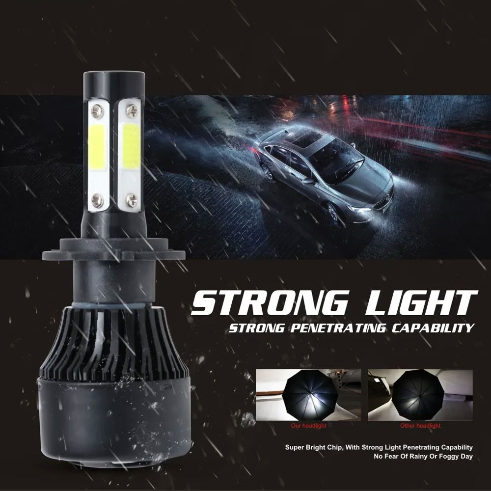 Pair 7″ Round LED Headlights Hi/Lo Beam For Chevy C10 C20 Pickup LUV Camaro Nova