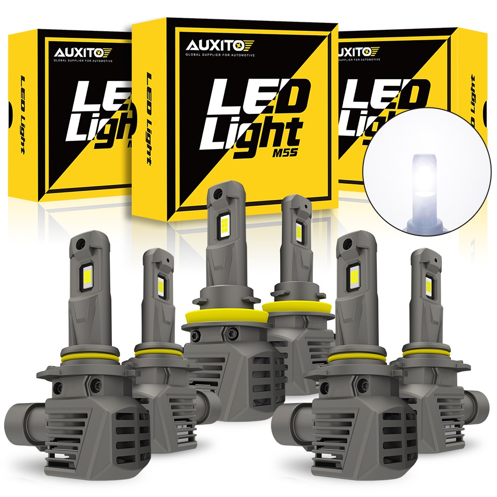 4x 9005 AUXITO 9006 LED Headlight Bulb Conversion Kit High Low Beam Bright EOOH