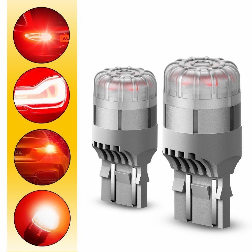 7443 LED 7440 Red Blinking Brake Stop Tail Parking Back up Light Bulbs 9V-16V