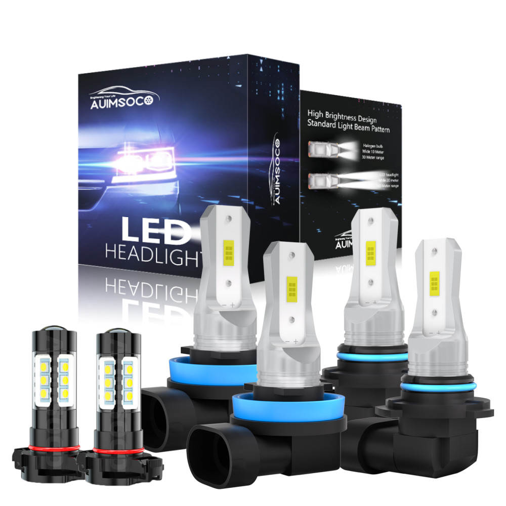 For 2011-2013 Dodge Durango Utility 4-Door – LED Headlight + Fog Light Bulbs Kit