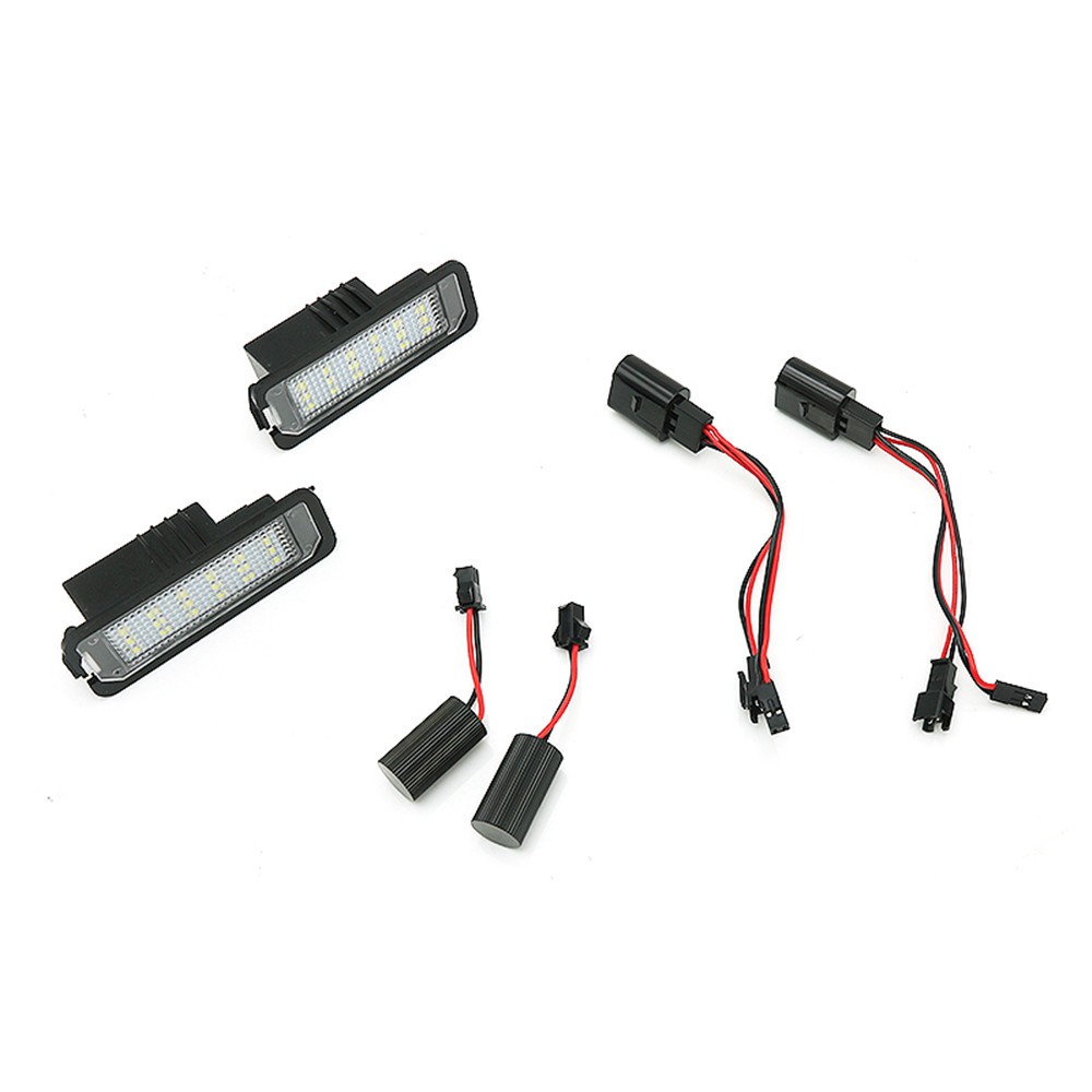 For 2006-10 Volkswagen New Beetle Car Rear 18 LED Number License Plate Light 2PC