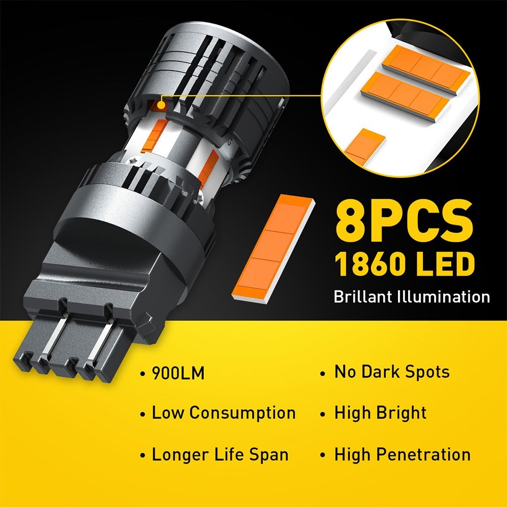 3157 12v Turn Signal DRL Light Bulbs Amber For Ford F150 F250 F350 fan 4x