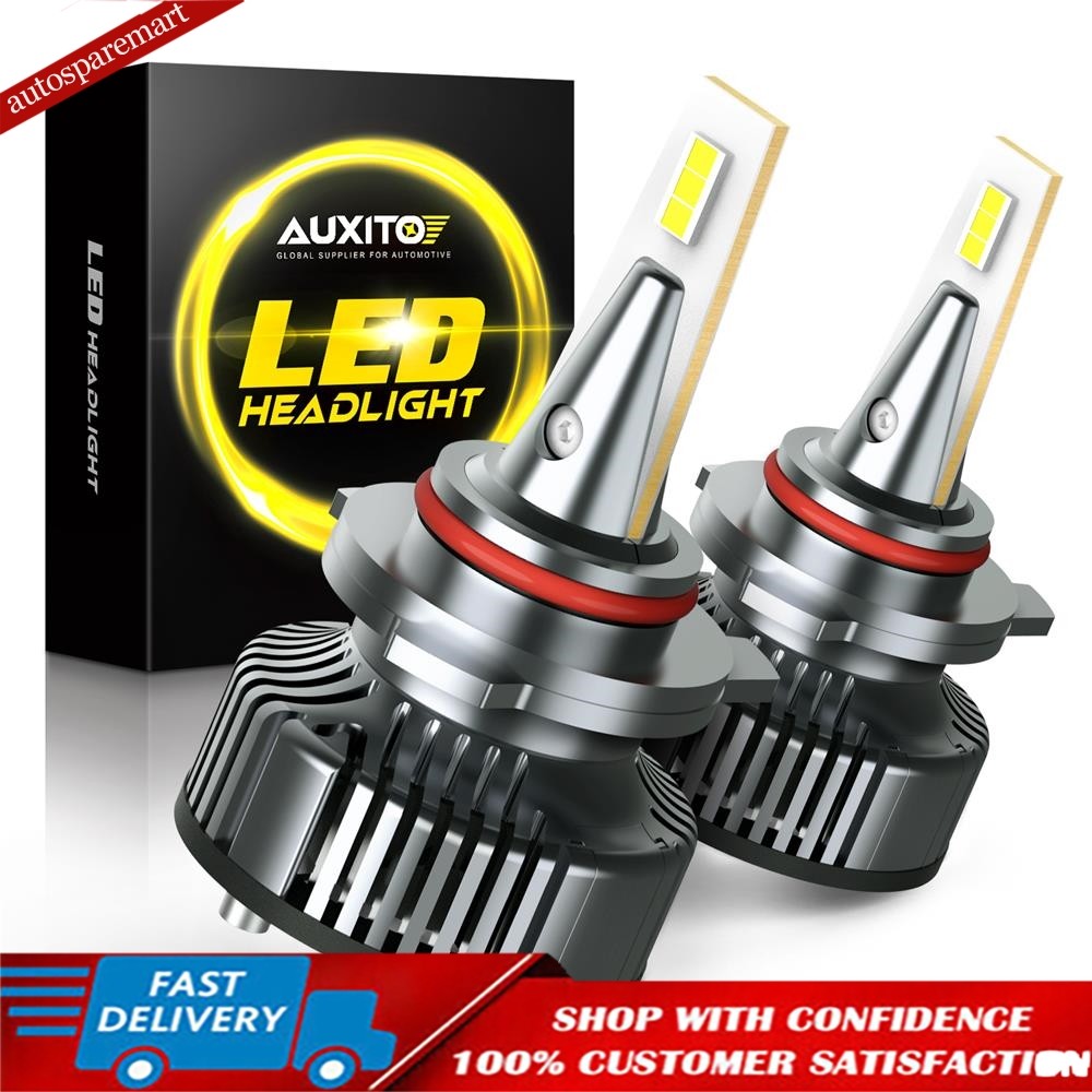 AUXITO 9012 LED Headlight 16000LM Kit High Low Beam 6500K LMP Error Free Bulb EF
