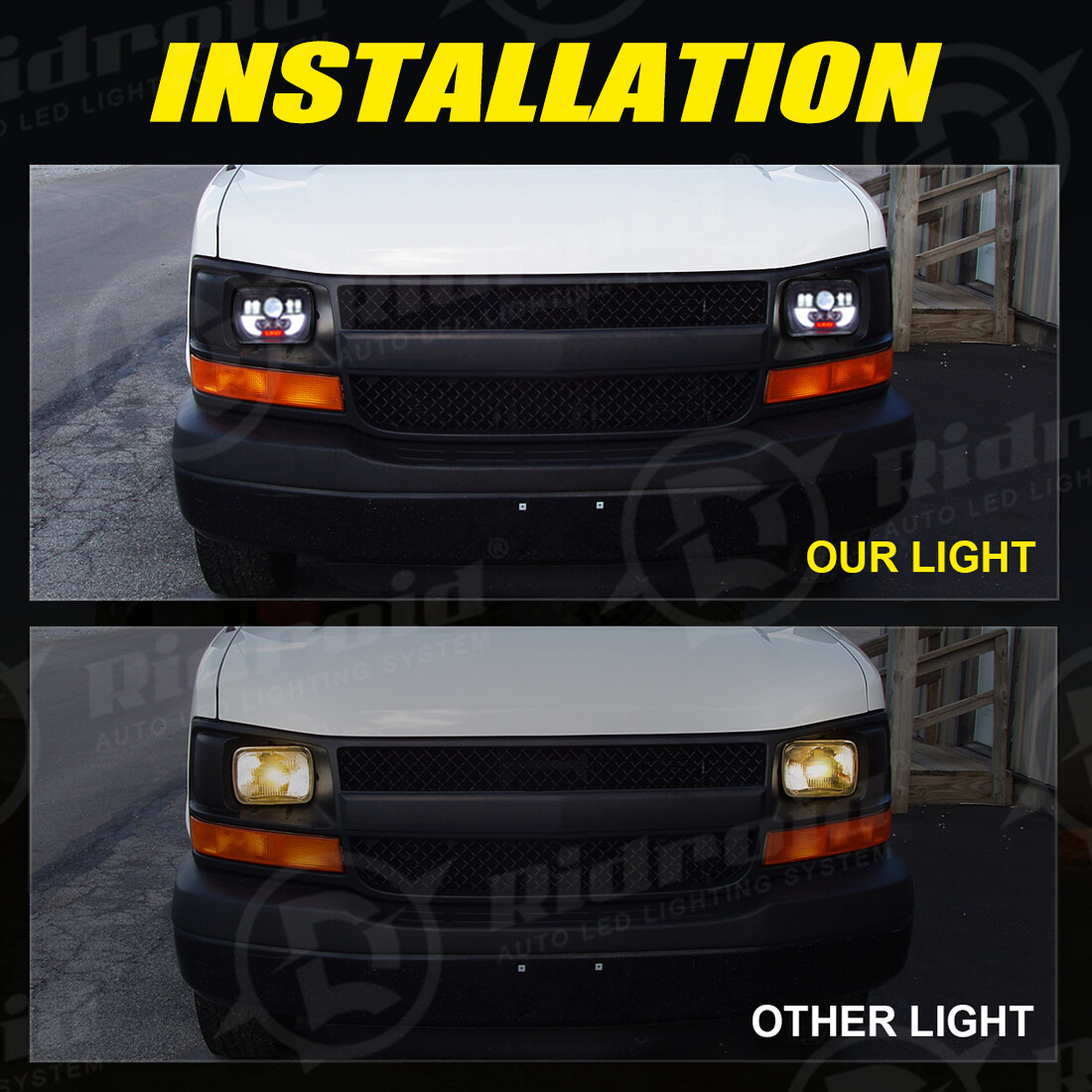5X7/7X6“ LED Projector Headlight Hi/Lo Beam For Jeep Wrangler Cherokee XJ YJ US