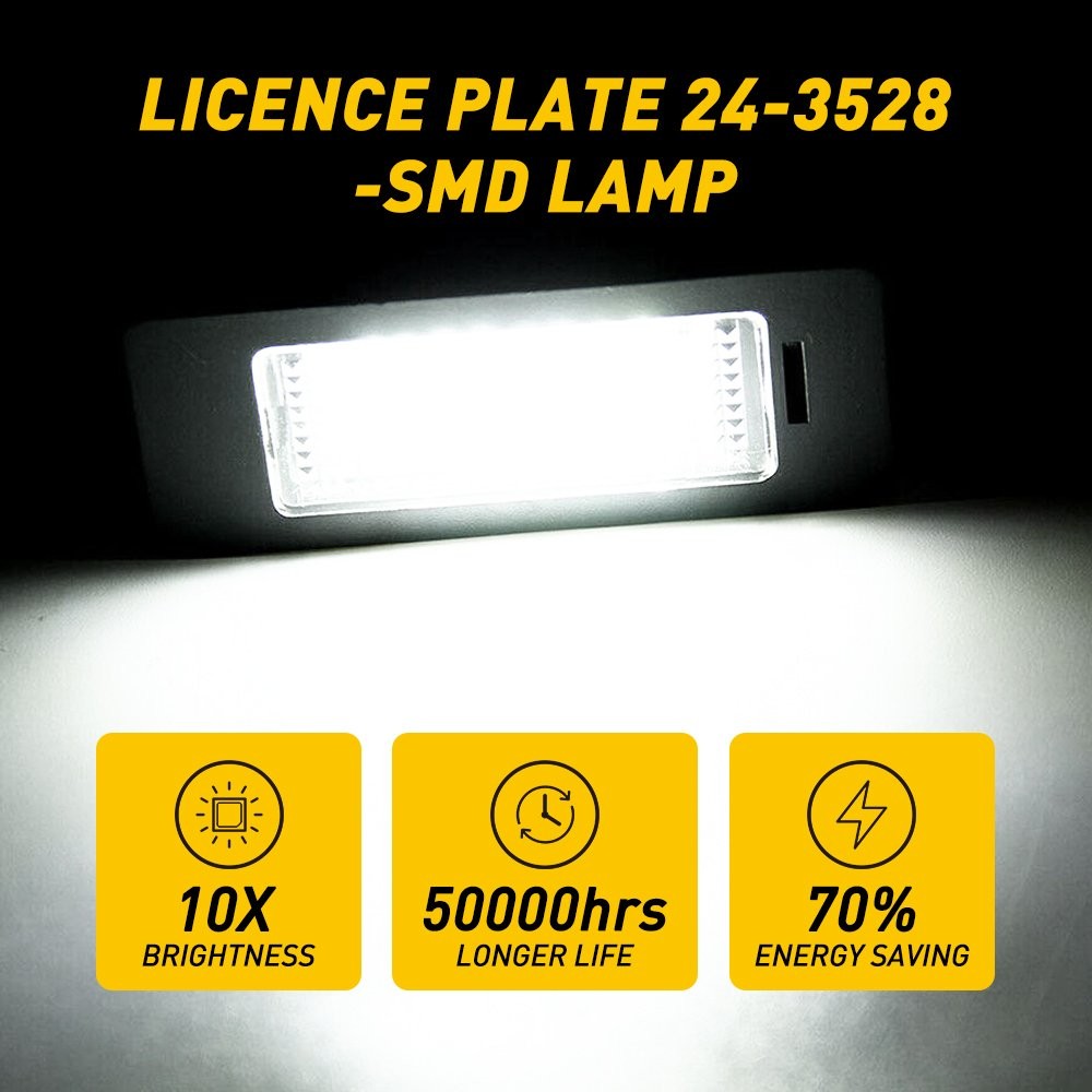 For BMW License Number Plate Modules LED Canbus Error Free Lights Bulbs Upgrade