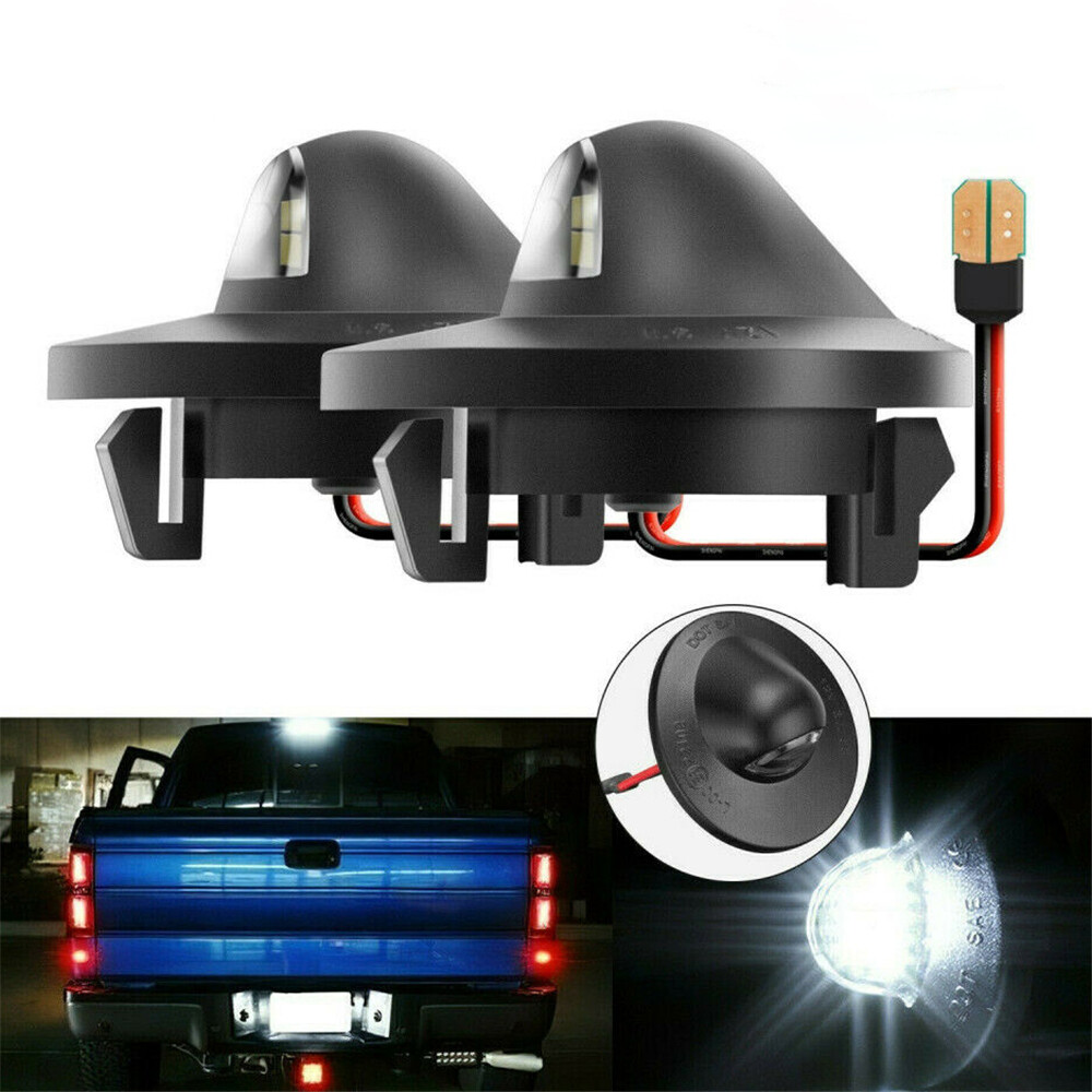 2x Set LED License Plate Light Replacement For Ford F150 F250 F350 1990-2014