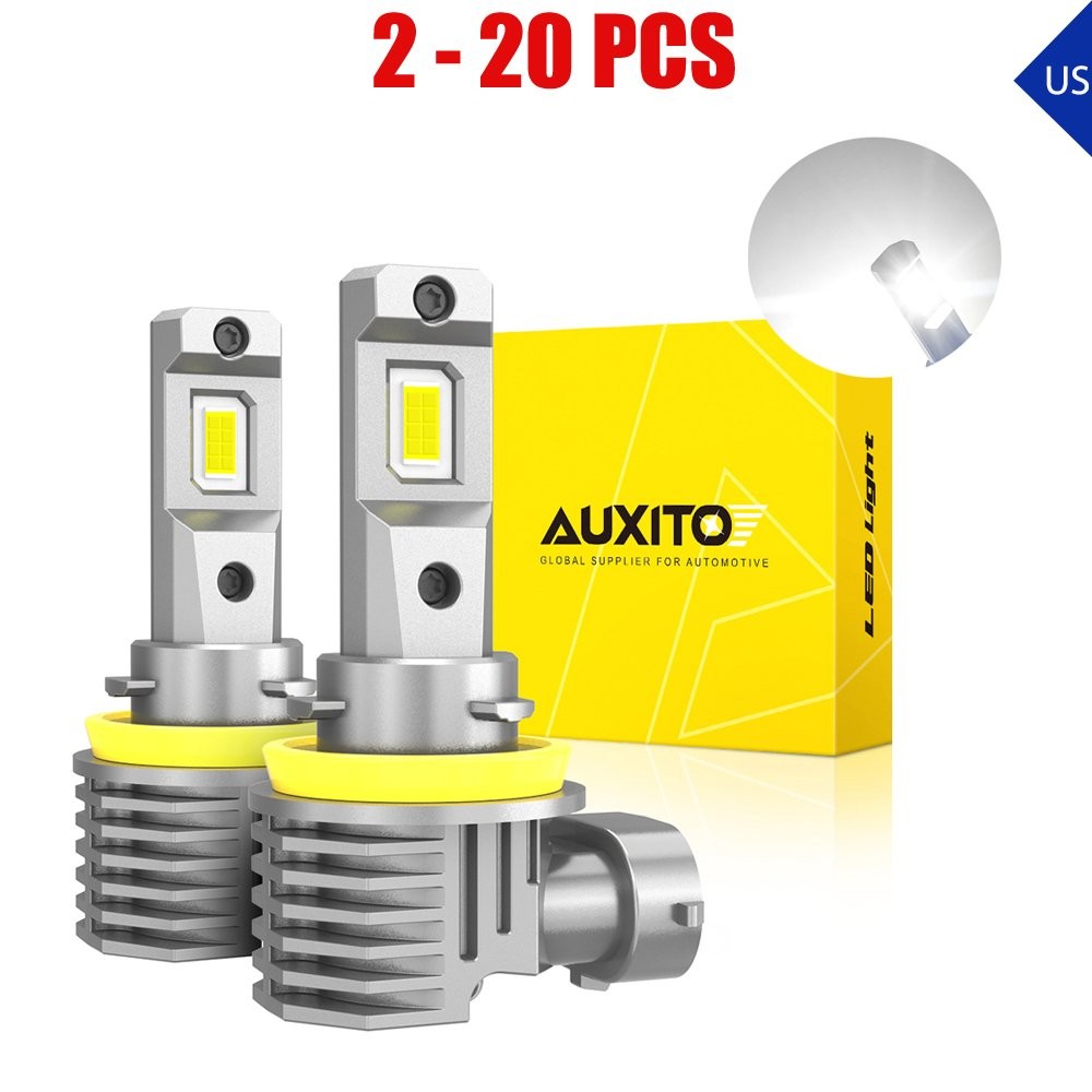 H11/8/9 LED Headlight Bulbs High Low Beam Conversion 6500K White Canbus 2-20X M6