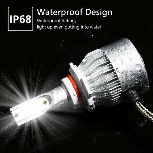 6X COB LED Headlight+Fog Light 9005/HB3+H11/H9/H8+9145 High/Low Beam Kit