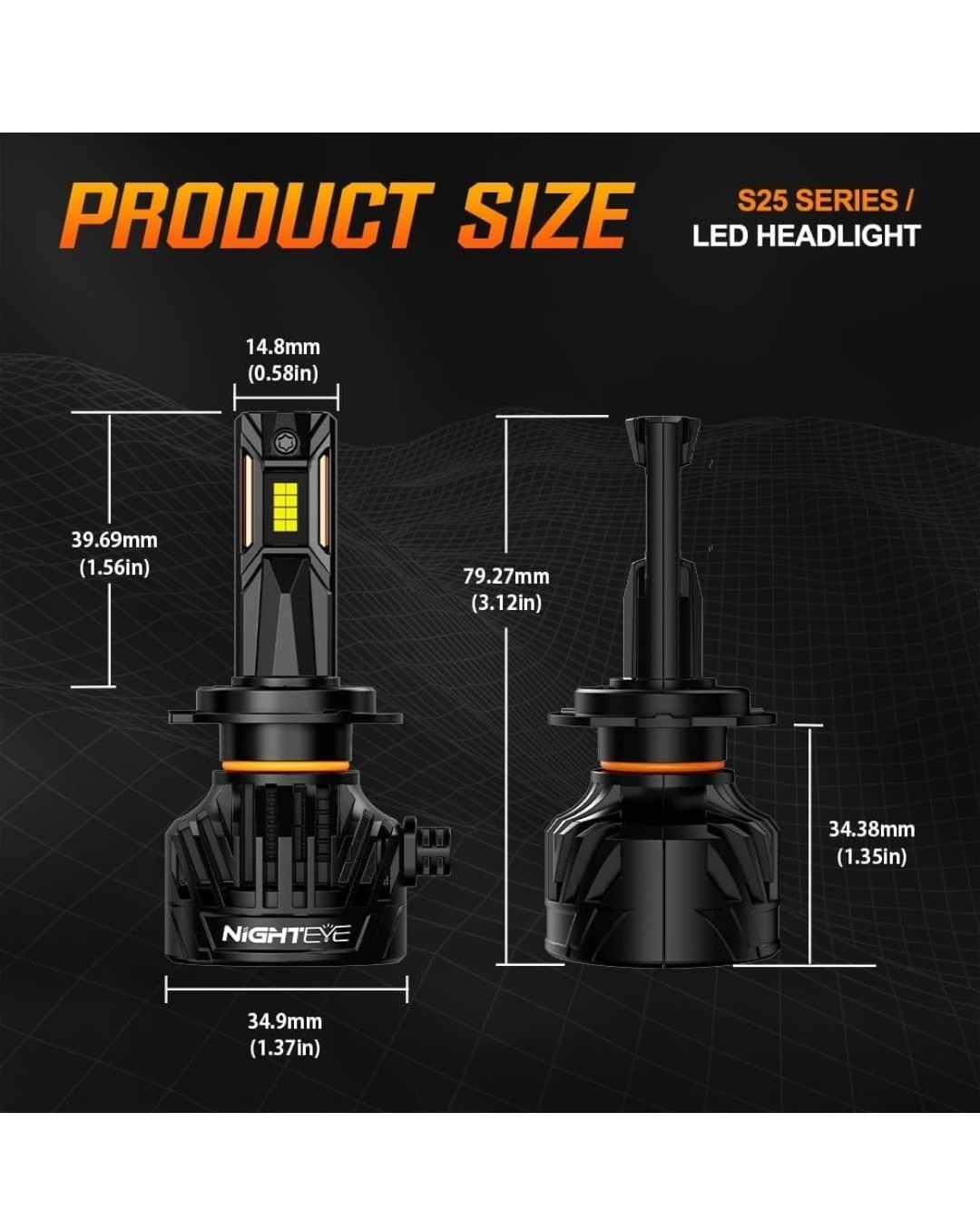 H7 Bulbs, 30,000 LM LED Headlight Bulbs, with 360° Adjustable Lock Ring