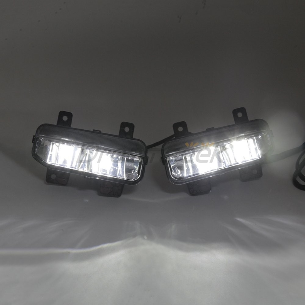 LED Fog Lamp Switch Bezel Kit for Dodge Ram 2500 3500 19-24 Front Bumper Driving