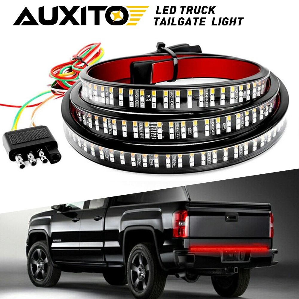 60″ 3 Row 432 LED Strip Tailgate Light Bar Truck Reverse Brake Rear Tail Light