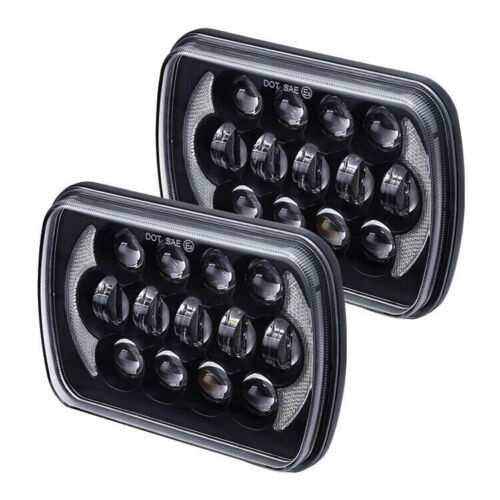 For Jeep Cherokee XJ 1984-2001 Wrangler YJ 1986-1995 5×7 7×6 Led Headlight HI/LO