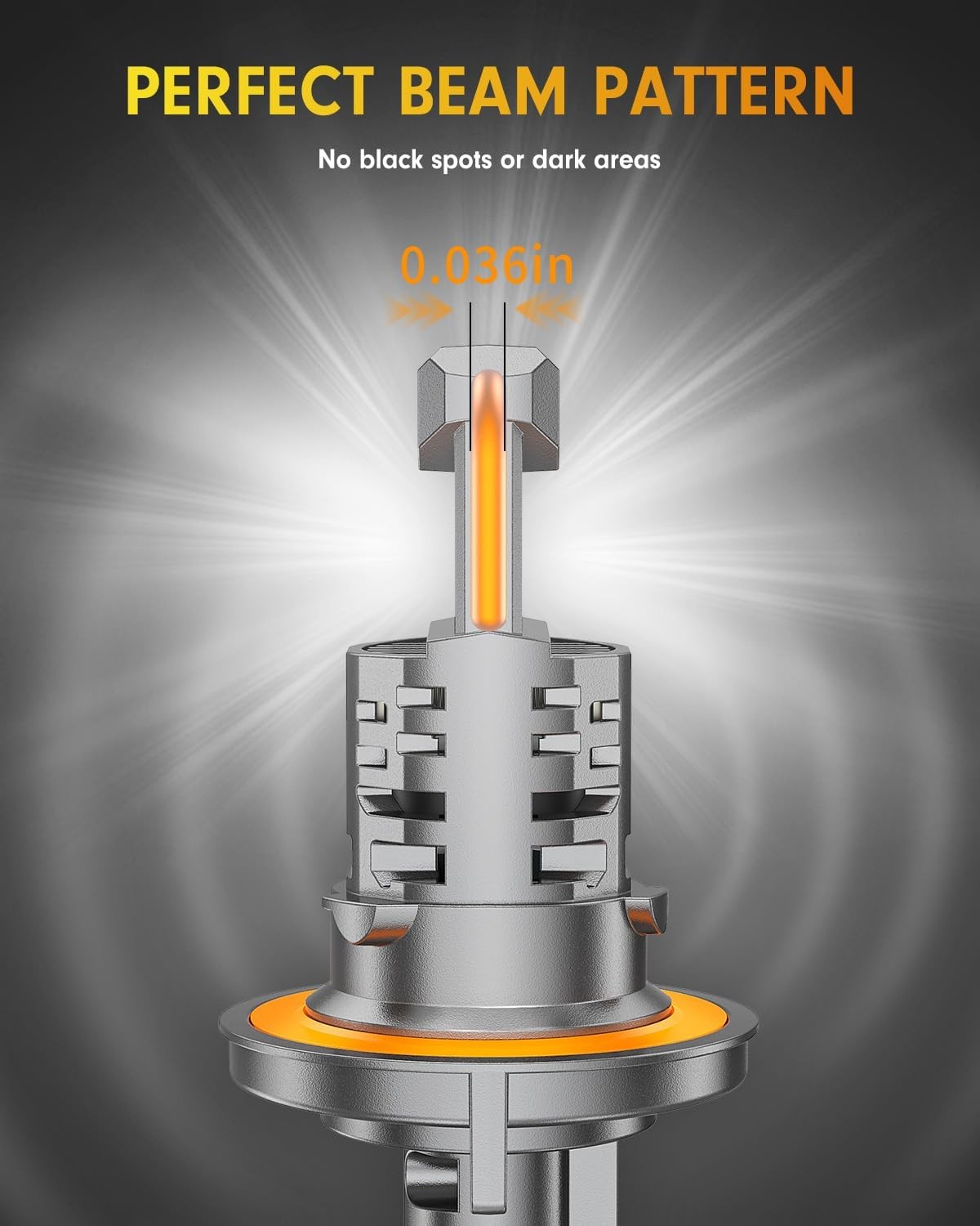 Fahren H13/9008 LED Headlight Fog Bulbs High/Low Beam 80000LM 1000% Ultra-Bright