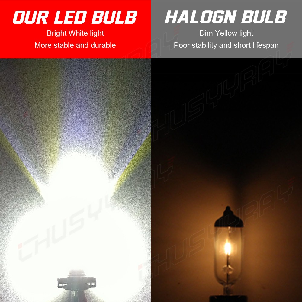 5202 LED Headlight Bulbs 6000K Extremely Bright Pure White Fog Light Bulb Kit