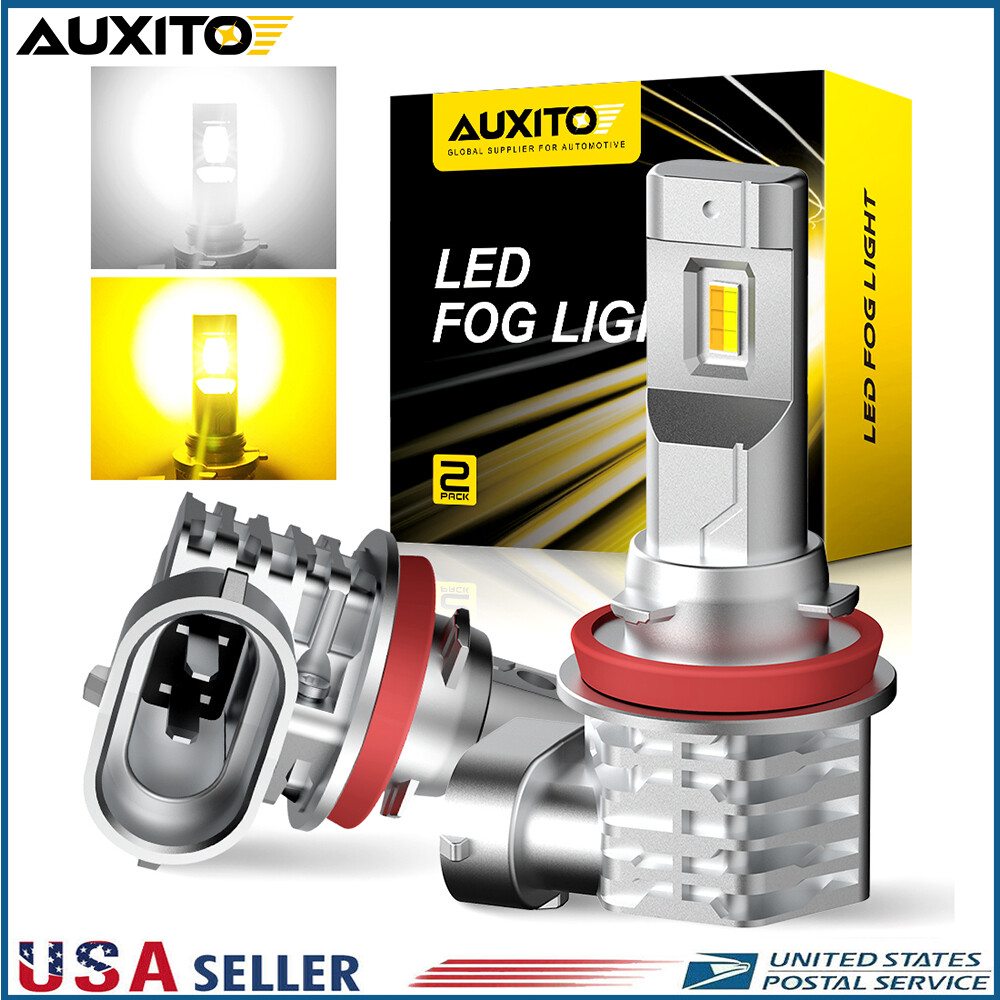Switchback Dual Color H11 H16 LED Fog Light 6000K 3000K White Yellow Bulbs M