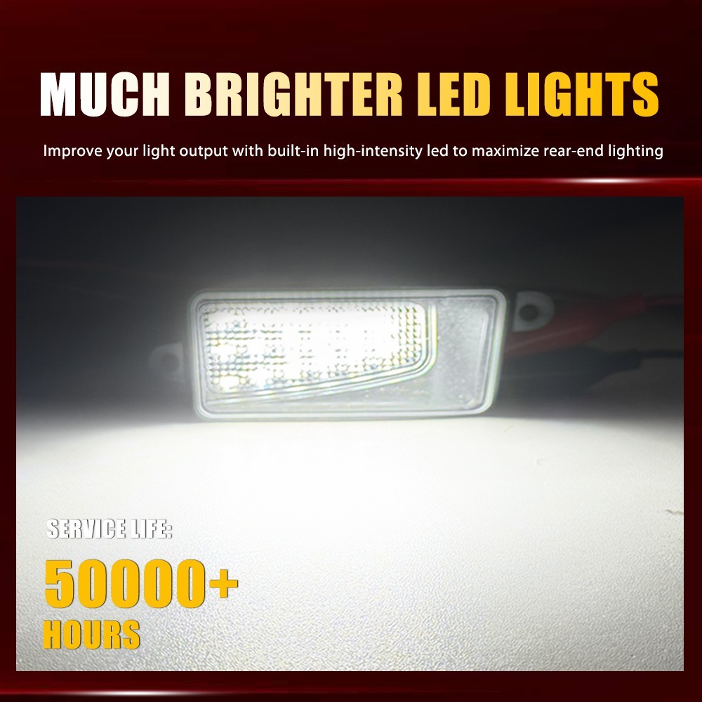 Front Left Right White LED Clear For 2019-2023 Dodge Ram 1500 Under Mirror Light