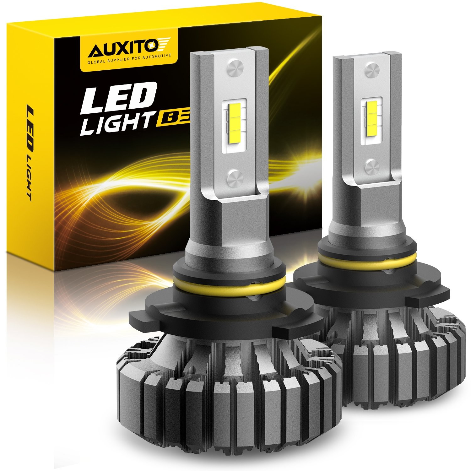 B3 AUXITO 9005 9006 H11 9007 H4 9012 LED Headlight Bulbs 16000LM High Power 36W